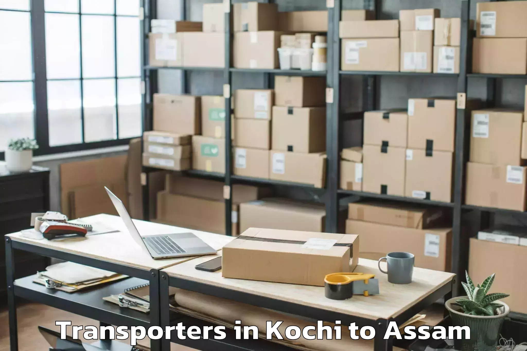 Book Kochi to Bhergaon Transporters Online